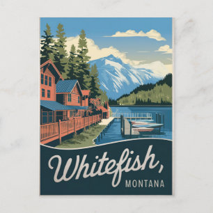 Whitefish Montana Briefkaart