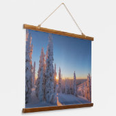 Whitefish, Montana Hangend Wandkleed (Gebogen)