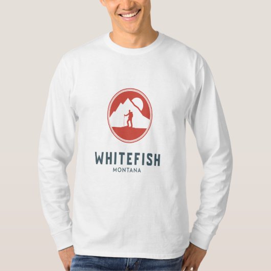 Whitefish - Montana Long Sleeve T-Shirt (Voorkant)