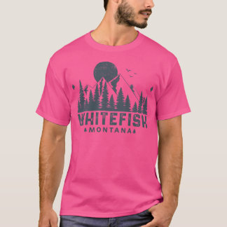 Whitefish Montana Mountain Uitzicht T-shirt