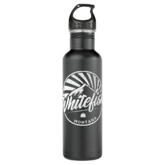 Whitefish Montana Outdoor Graphic Sweatshi Waterfles