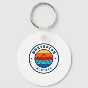 Whitefish Montana Skien Snowboarden Familie Ski T Sleutelhanger