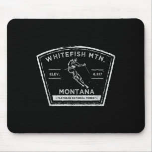 Whitefish Mountain Montana Sneeuw Skilopen Muismat