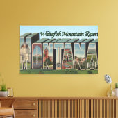 Whitefish Mountain Resort, Montana Canvas Afdruk (Insitu (Woonkamer))