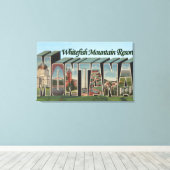 Whitefish Mountain Resort, Montana Canvas Afdruk (Insitu (Houten vloer))