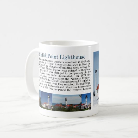 Whitefish Point Lighthouse history mok (Voorkant links)