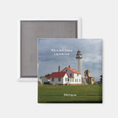 Whitefish Point Lighthouse magnet Magneet (Voorkant / Achterkant)