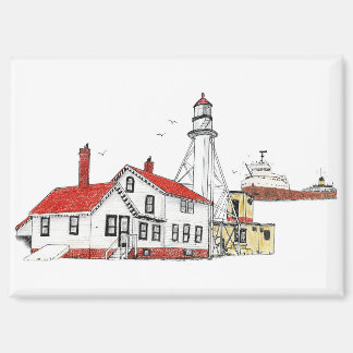 Whitefish Point Lighthouse met Edmund Fitzgerald Magneet