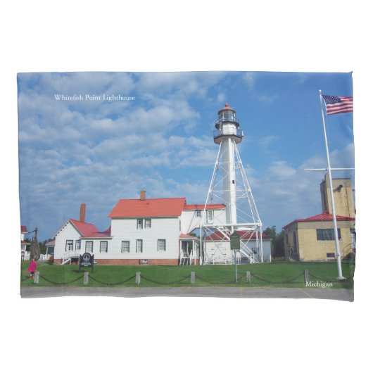 Whitefish Point Lighthouse-proefcase Kussensloop (Voorkant)
