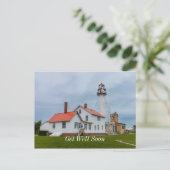 Whitefish Point vuurtoren Beterschap Ansichtkaart Briefkaart (Staand voorkant)