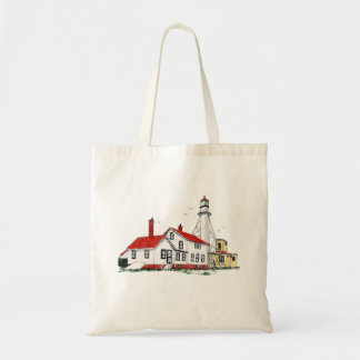 WHITEFISH POINT VUURTOREN, MICHIGAN TOTE BAG