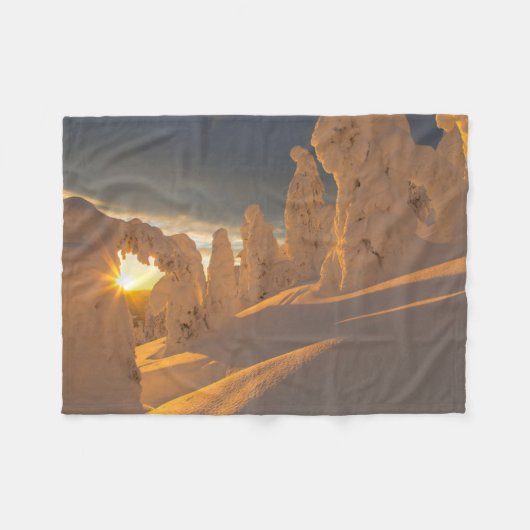 Whitefish Range | Whitefish, Montana Fleece Deken (Voorkant (Horizontaal))