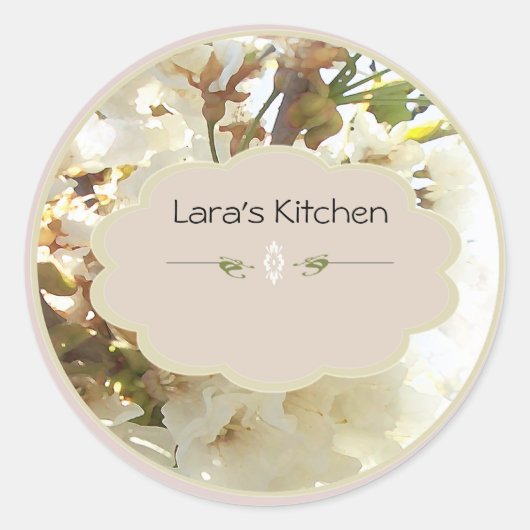 Whiteflower Spice Jar Etiketten (Voorkant)