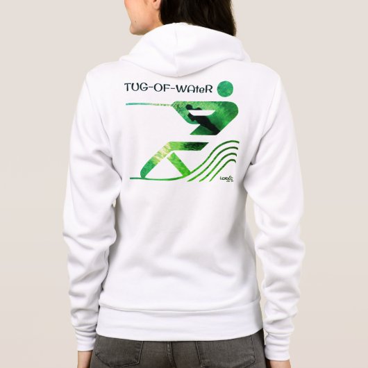 WhiteGreen Tugofwater Ladies Sweat - shirt à capuc (Dos)