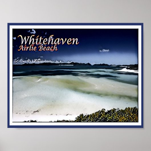 Whitehaven - Airlie Beach - Australie - Poster (Devant)