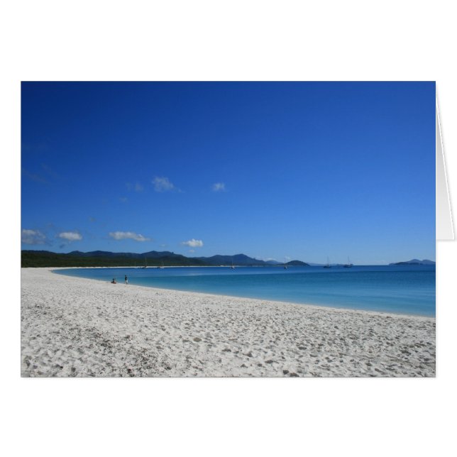 Whitehaven Beach, Queensland, Australië - Card (Voorkant Horizontaal)
