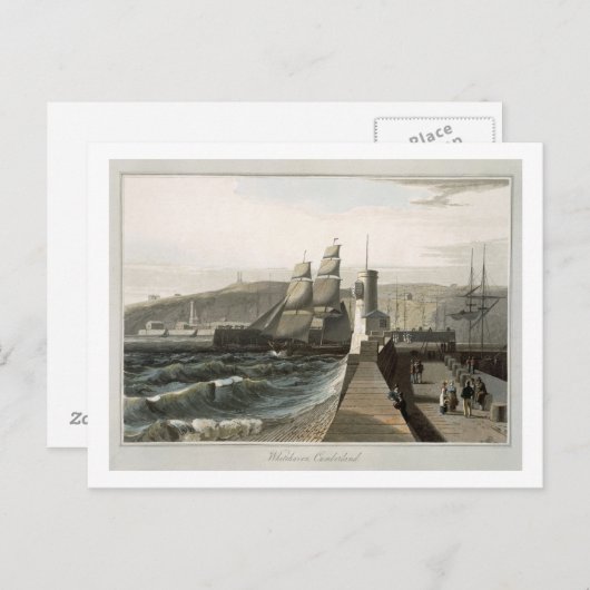 Whitehaven, Cumberland, uit 'A Voyage Around Grea' Briefkaart (Voorkant / Achterkant)