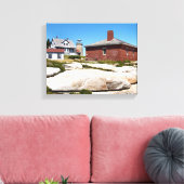 Whitehead Island Lighthouse Maine Toile enveloppée (Insitu(Salon))