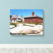 Whitehead Island Lighthouse Maine Toile enveloppée (Insitu (Plancher de Bois))