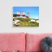 Whitehead Island Lighthouse Maine Wrapped Canvas Afdruk (Insitu (Woonkamer))