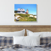 Whitehead Island Lighthouse Maine Wrapped Canvas Afdruk (Insitu (Slaapkamer))
