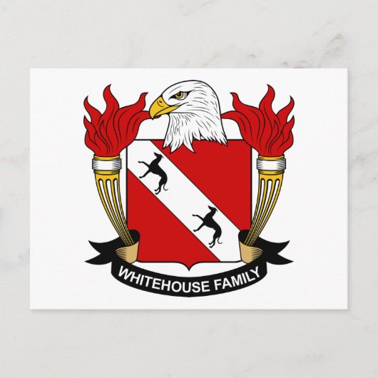 Whitehouse Family Crest Briefkaart (Voorkant)