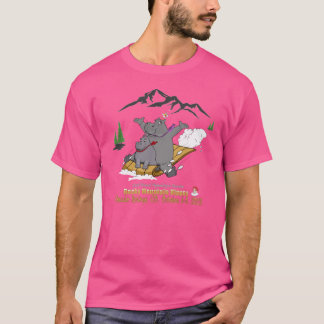 WhiteLight Kleur Hippolotofus 2023 Reünie Ontwerp T-shirt