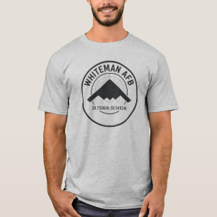 Whiteman AFB coördineert Logo – Stealth straalrada T-shirt