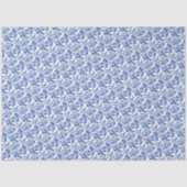 Whitepaper en Blue Floral Tissuepapier (Voorkant)