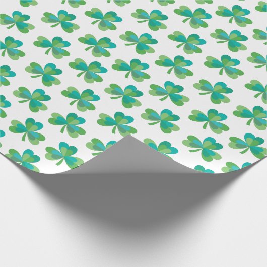 Whitepaper over het Shamrock Pattern-pakket Cadeaupapier (Hoek)