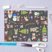 Whitepaper over kerstfeestdagen in bulledog tissuepapier (Craft)