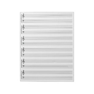 Whitepaper over muziek notitieblok