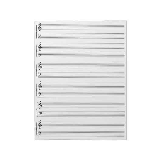 Whitepaper over muziek notitieblok (Gedraaid)