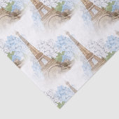 Whitepaper over Paris Blue Hydrangea Tissuepapier (Detail)