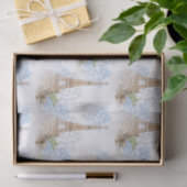 Whitepaper over Paris Blue Hydrangea Tissuepapier (Geschenk)