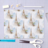 Whitepaper over Paris Blue Hydrangea Tissuepapier (Craft)