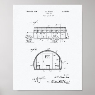 Whitepaper over "School Bus 1937 Patent Art" Poster