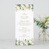 Whiterose boeket menu (Staand voorkant)