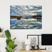 Whiteshel herfst Reflection Poster Print (Thuiskantoor)