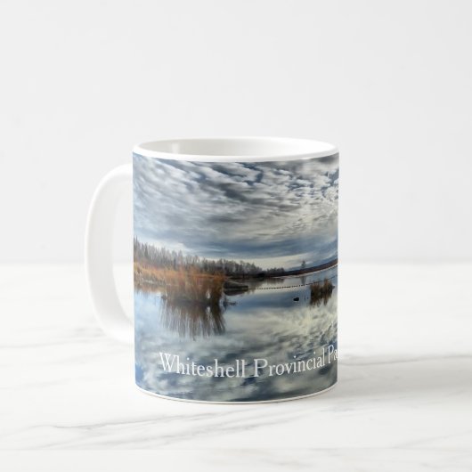 Whiteshell Automne Réflexion Café Mug (Devant gauche)