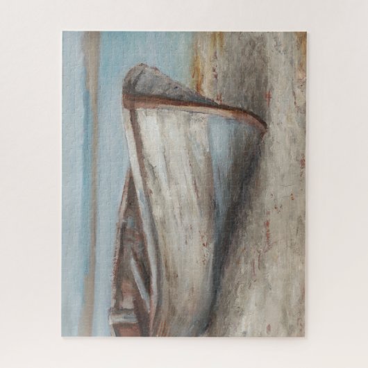 Whitespoed Boat op de kust Legpuzzel (Verticaal)