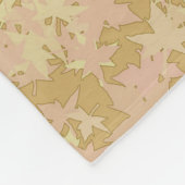 Whitetail Buck Autumn Leaves Fleece Deken (Hoek)