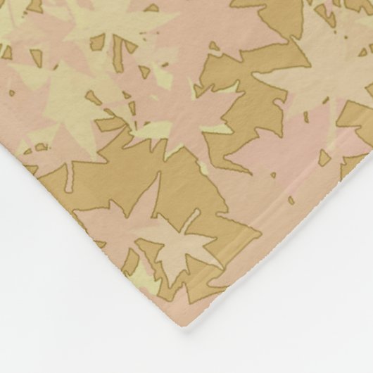 Whitetail Buck Autumn Leaves Fleece Deken (Hoek)