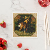 Whitetail Buck Autumn Leaves Servetten (Insitu)