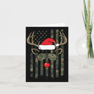 Whitetail Buck Bow Hunter Camo Funny Deer Hunting Kaart