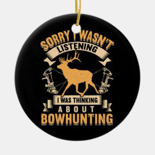 Whitetail Buck Bowhunting Deer Hunter Keramisch Ornament