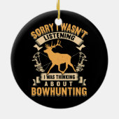 Whitetail Buck Bowhunting Deer Hunter Keramisch Ornament (Achterkant)