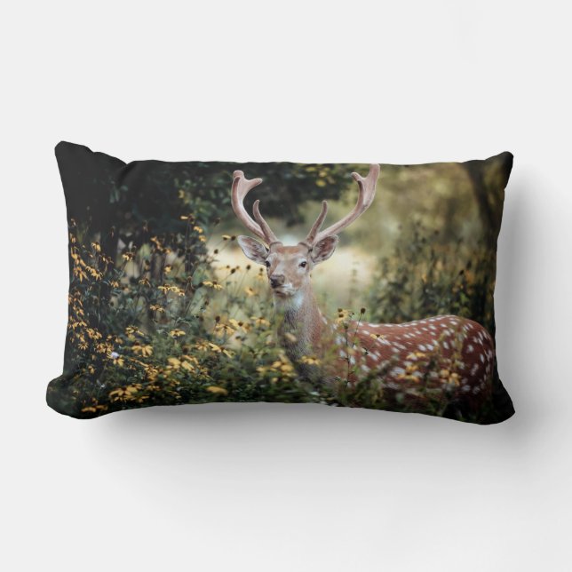 Whitetail Buck Deer geweldige jagen Kussen (Voorkant)