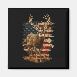 Whitetail Buck Deer Hunting 4th of July Verenigde  Magneet
