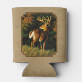 Whitetail Buck Deer Hunting Tan Blikjeskoeler (Achterkant)